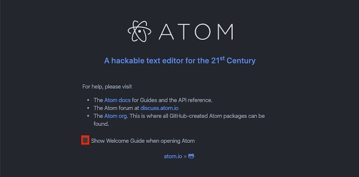 Atom 初期設定